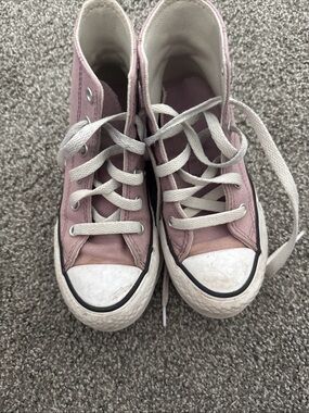 Converse Chuck Taylor high top platform lift flower orchid size 12